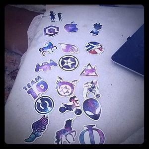 19 pack of galaxy stickers